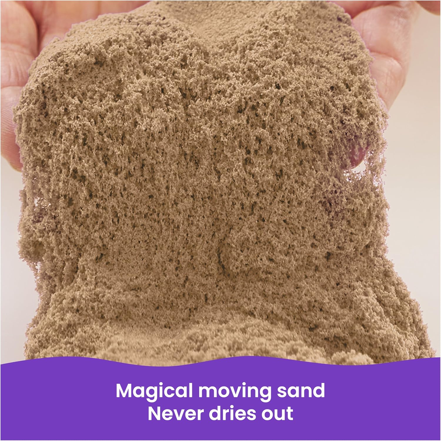 Alternative view of Kinetic Sand, 3.25lbs Beach Play Sand, Amazon Exclusive, Moldable Sensory Toys for Kids, Resealable Bag (Packaging May Vary), for Ages 3 and up