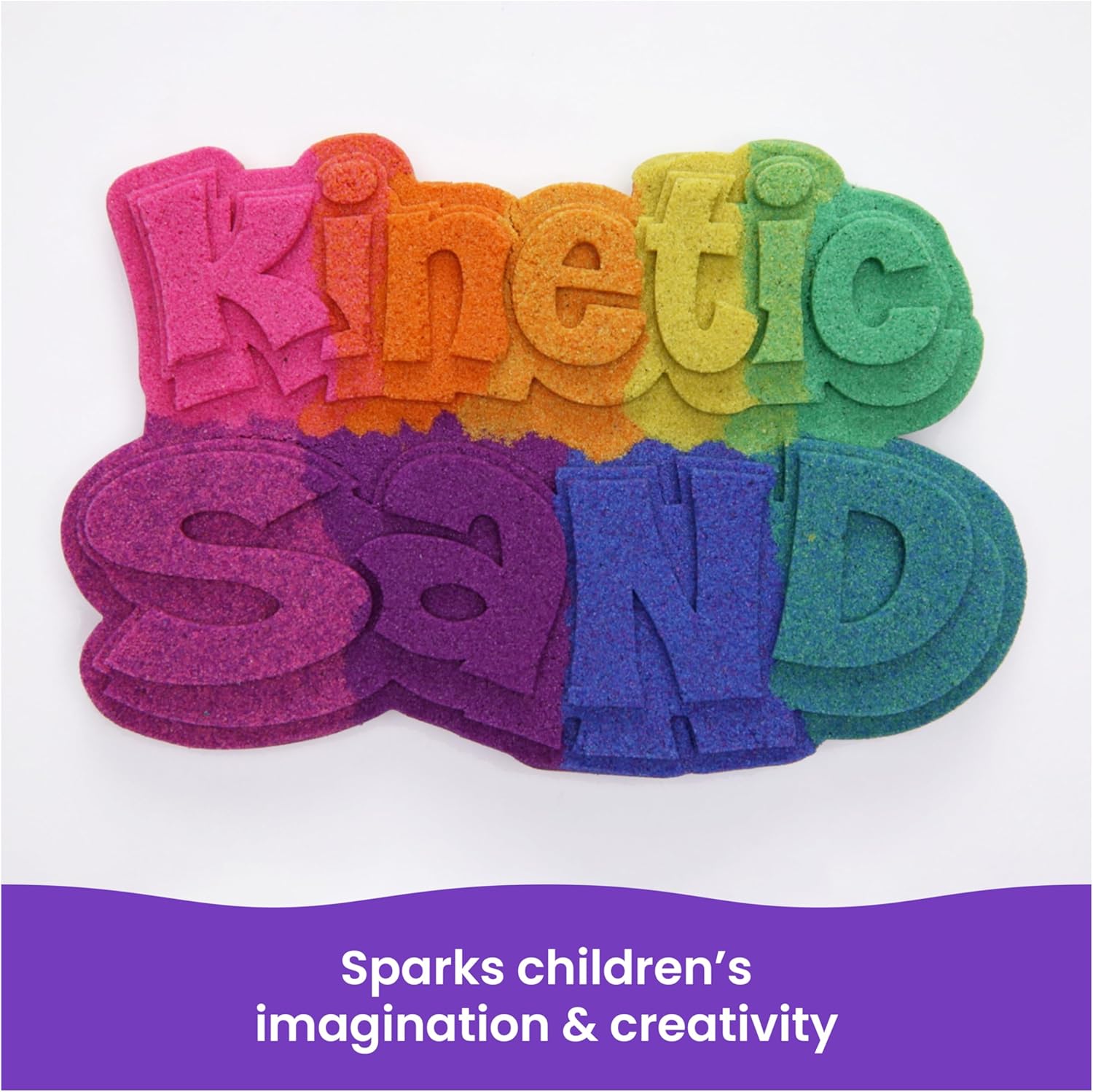 Kinetic Sand, 2.5lbs Purple Play Sand, Amazon Exclusive, Moldable Sensory Toys for Kids, Resealable Bag (Packaging May Vary), for Ages 3 and up - Image 5