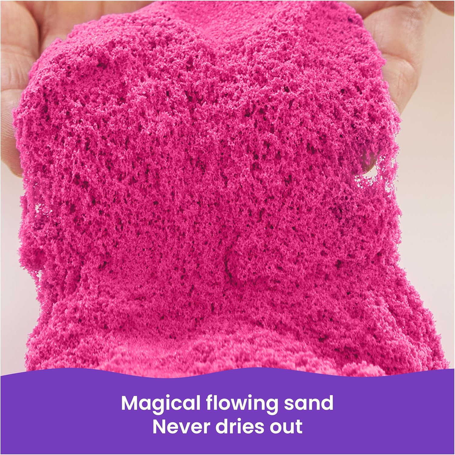 Alternative view of Kinetic Sand, 2lbs Pink Play Sand, Moldable Sensory Toys for Kids, Resealable Bag (Packaging May Vary), for Ages 3 and up