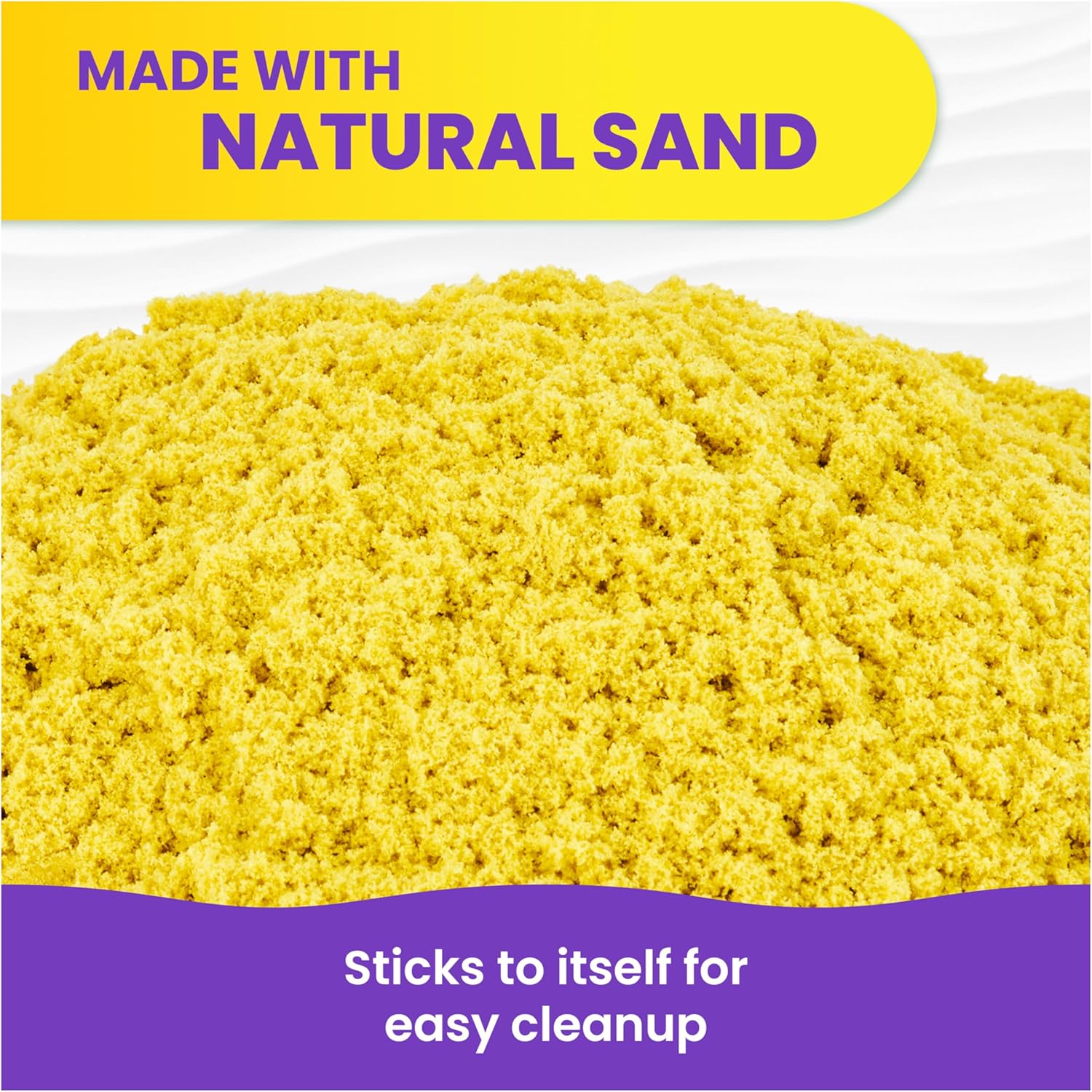 Kinetic Sand, 6lbs Mega Mixin’ Bag with Red, Yellow & Blue Play Sand, Amazon Exclusive (Packaging May Vary), Sensory Toys for Kids Ages 3 and up - Image 4